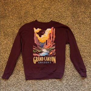 State of Mind Maroon Grand Canyon Crewneck Sweater
